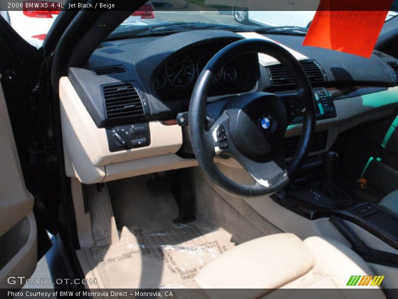 Jet Black / Beige 2006 BMW X5 4.4i
