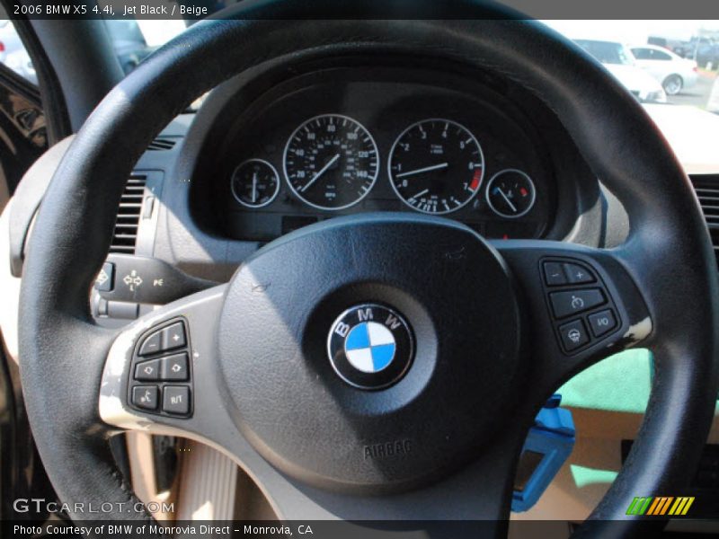 Jet Black / Beige 2006 BMW X5 4.4i