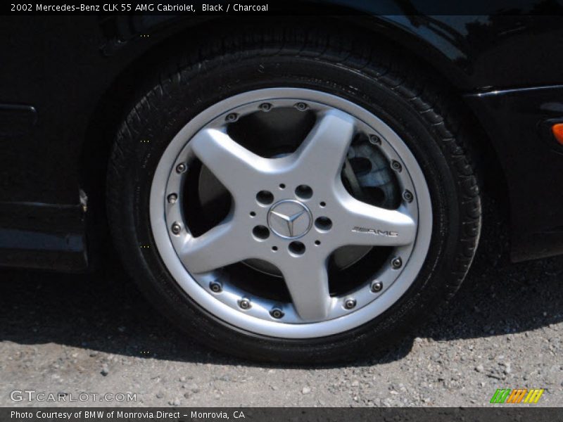 Black / Charcoal 2002 Mercedes-Benz CLK 55 AMG Cabriolet