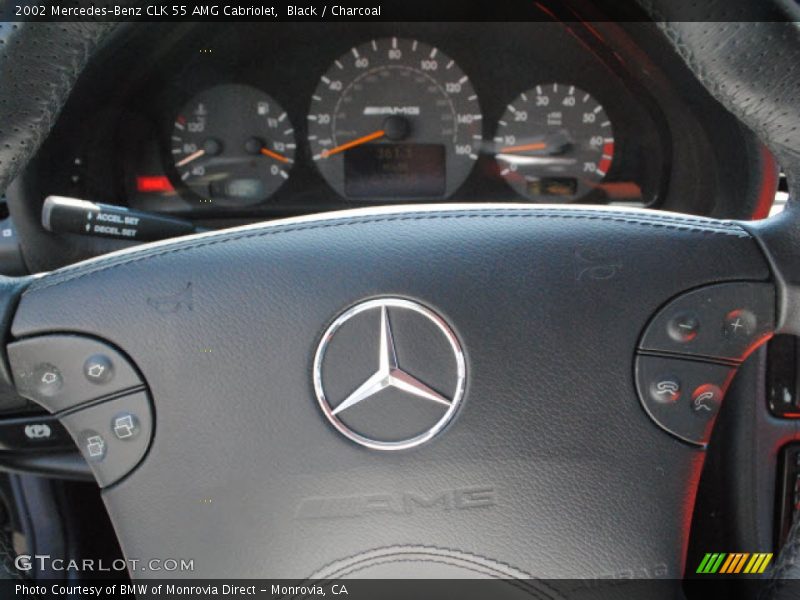 Black / Charcoal 2002 Mercedes-Benz CLK 55 AMG Cabriolet