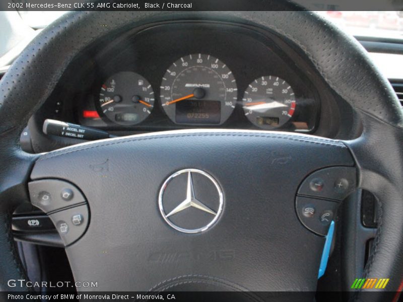 Black / Charcoal 2002 Mercedes-Benz CLK 55 AMG Cabriolet