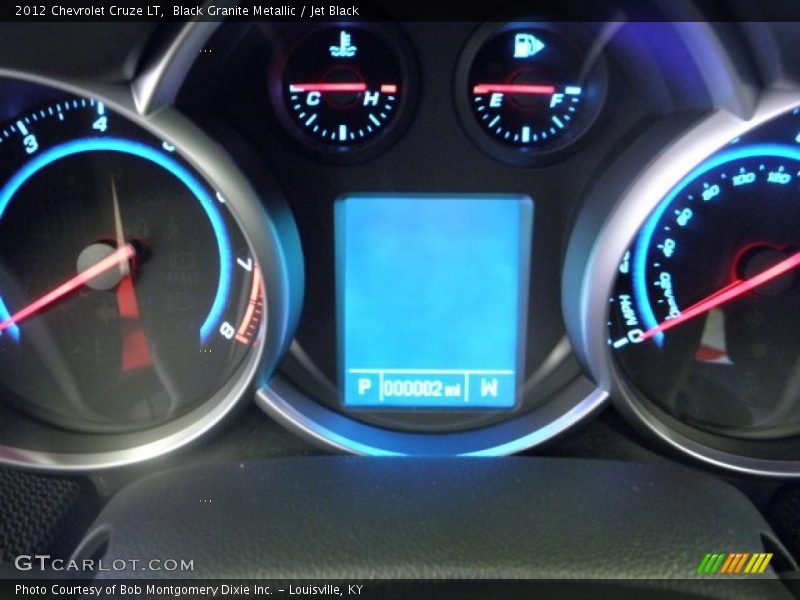 Black Granite Metallic / Jet Black 2012 Chevrolet Cruze LT