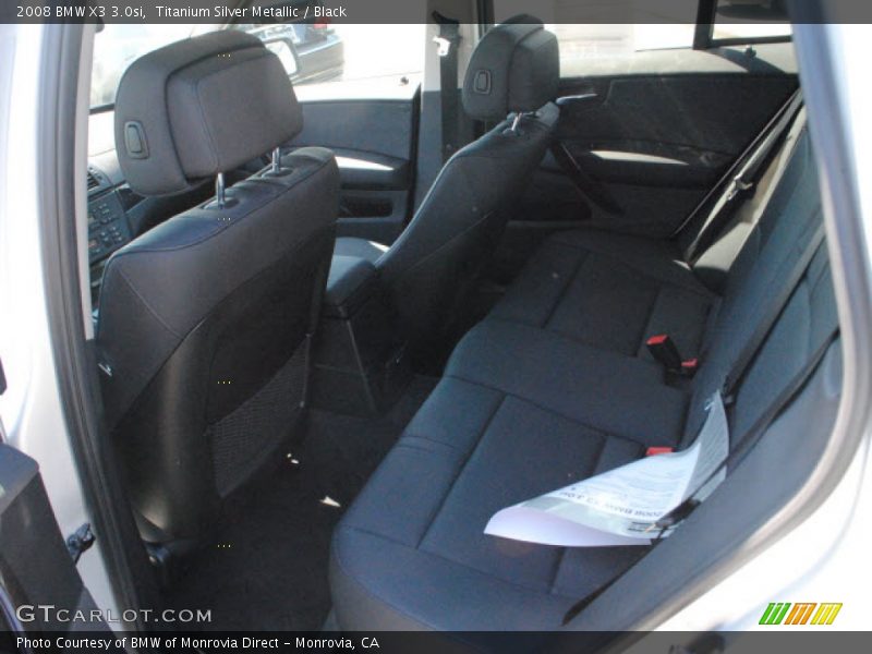 Titanium Silver Metallic / Black 2008 BMW X3 3.0si