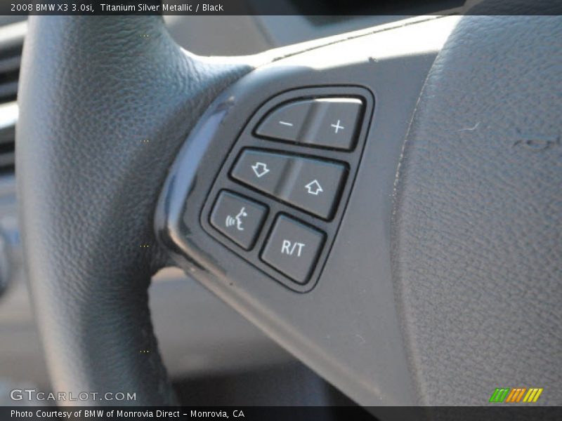 Titanium Silver Metallic / Black 2008 BMW X3 3.0si