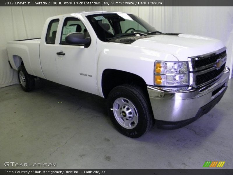 Summit White / Dark Titanium 2012 Chevrolet Silverado 2500HD Work Truck Extended Cab