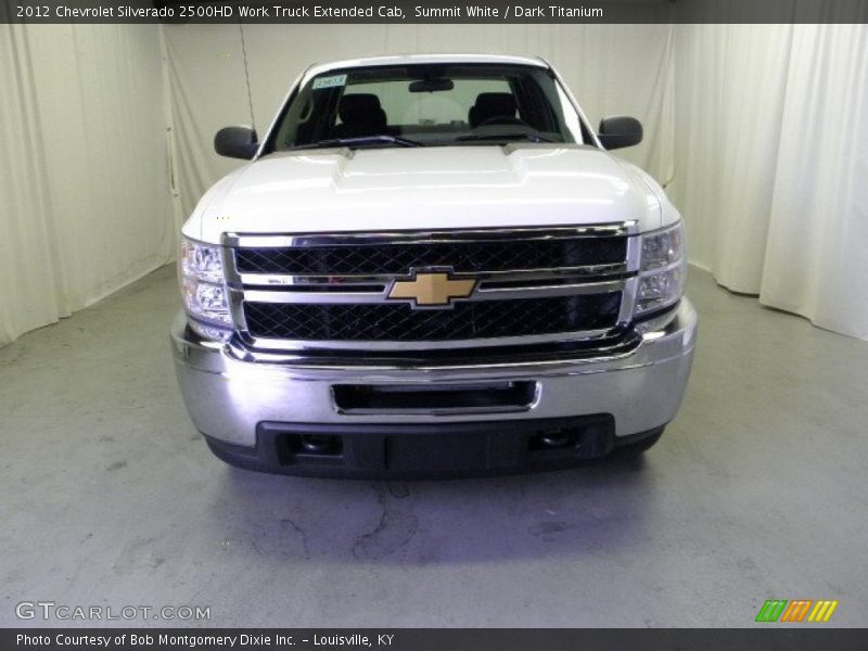 Summit White / Dark Titanium 2012 Chevrolet Silverado 2500HD Work Truck Extended Cab