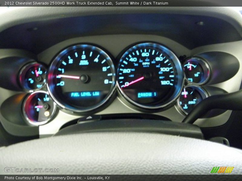 Summit White / Dark Titanium 2012 Chevrolet Silverado 2500HD Work Truck Extended Cab