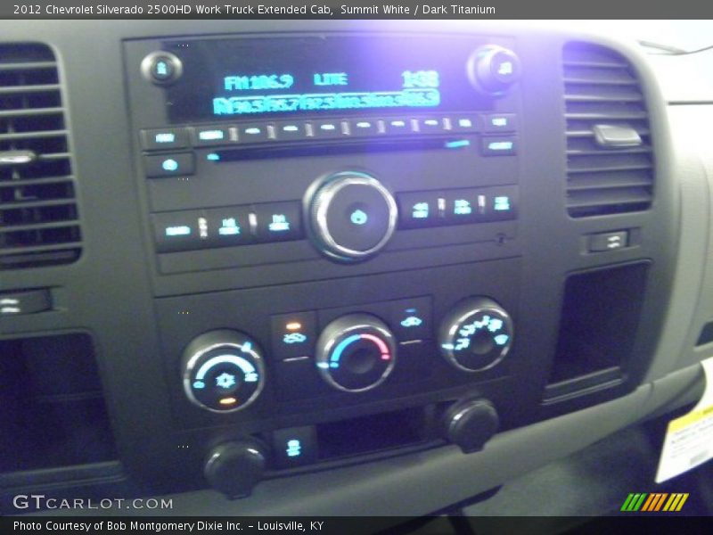Summit White / Dark Titanium 2012 Chevrolet Silverado 2500HD Work Truck Extended Cab