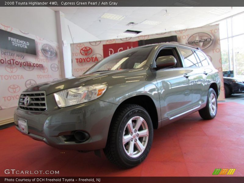 Cypress Green Pearl / Ash Gray 2008 Toyota Highlander 4WD