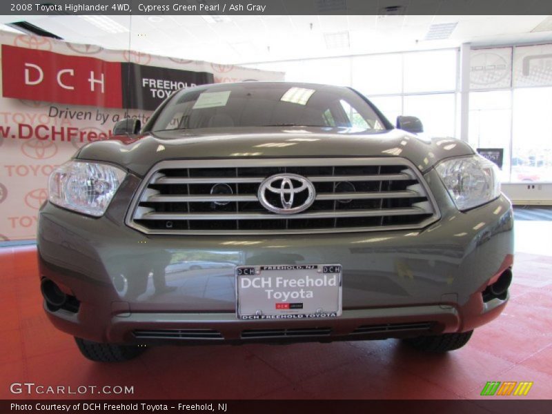 Cypress Green Pearl / Ash Gray 2008 Toyota Highlander 4WD