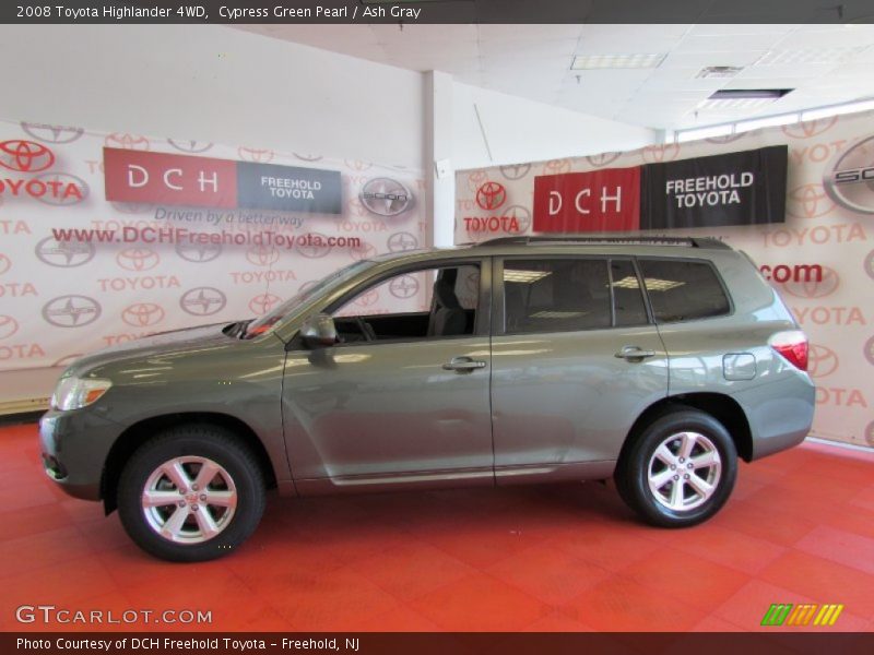 Cypress Green Pearl / Ash Gray 2008 Toyota Highlander 4WD