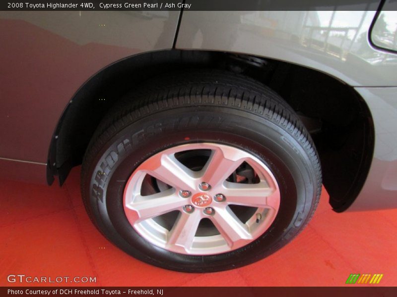 Cypress Green Pearl / Ash Gray 2008 Toyota Highlander 4WD