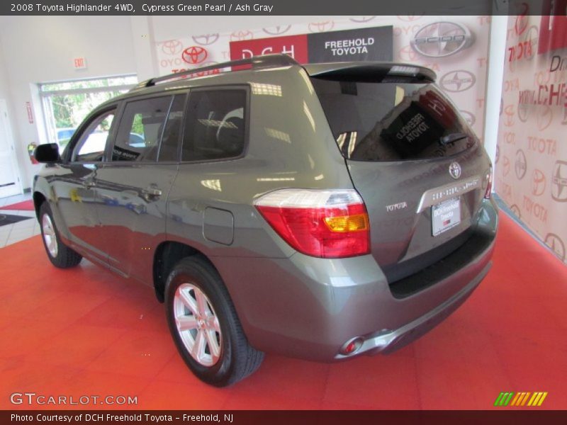 Cypress Green Pearl / Ash Gray 2008 Toyota Highlander 4WD