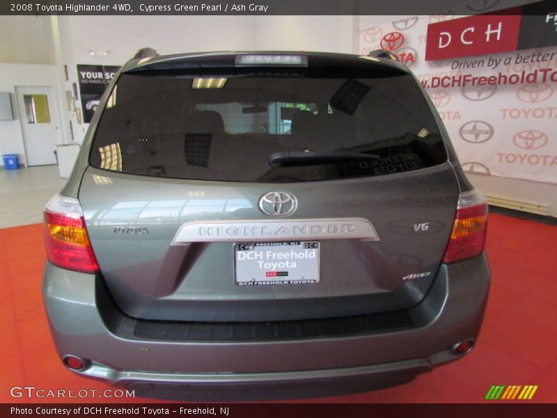Cypress Green Pearl / Ash Gray 2008 Toyota Highlander 4WD