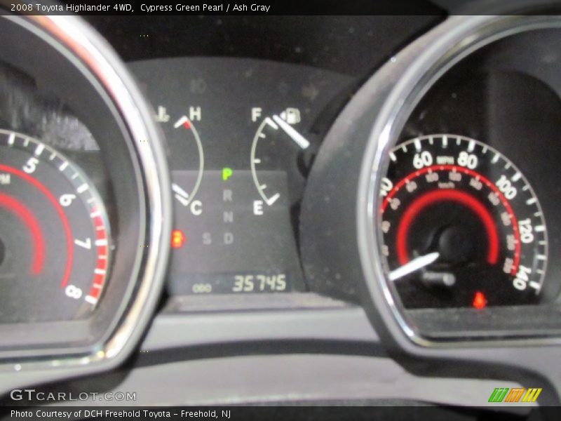 Cypress Green Pearl / Ash Gray 2008 Toyota Highlander 4WD
