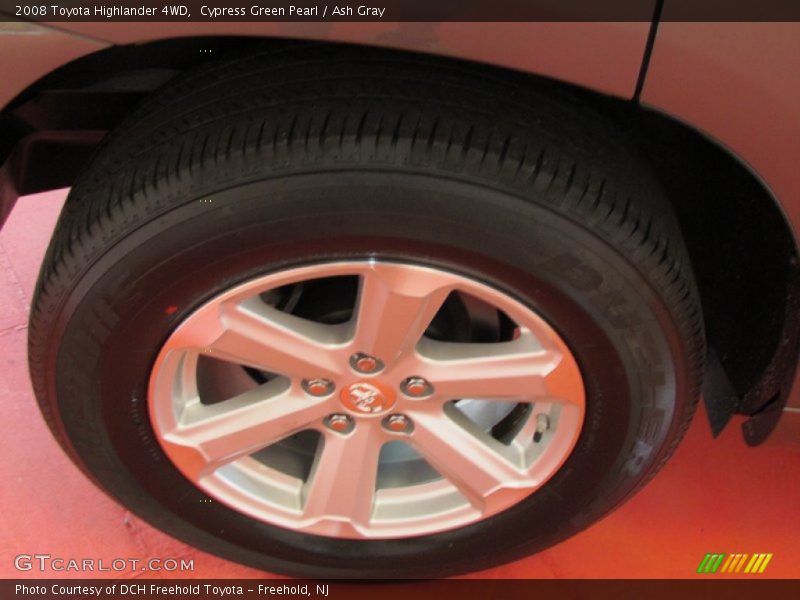 Cypress Green Pearl / Ash Gray 2008 Toyota Highlander 4WD