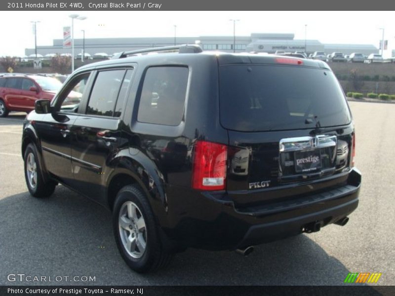 Crystal Black Pearl / Gray 2011 Honda Pilot EX 4WD