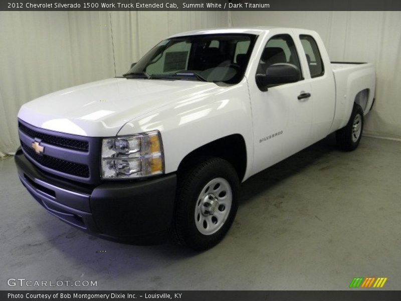 Front 3/4 View of 2012 Silverado 1500 Work Truck Extended Cab