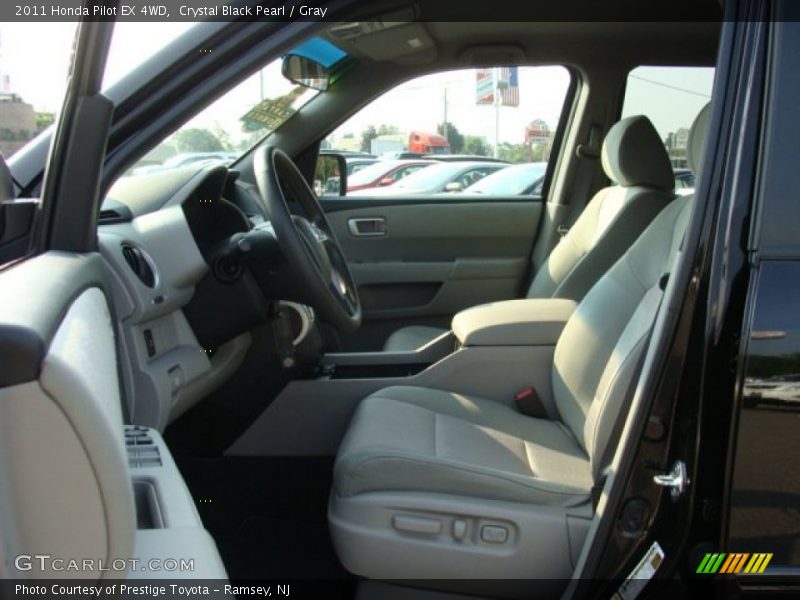 Crystal Black Pearl / Gray 2011 Honda Pilot EX 4WD