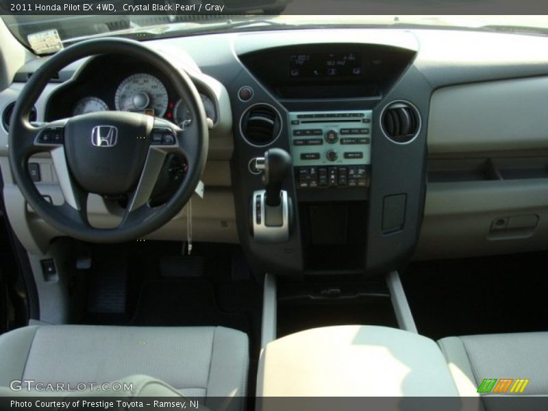 Crystal Black Pearl / Gray 2011 Honda Pilot EX 4WD