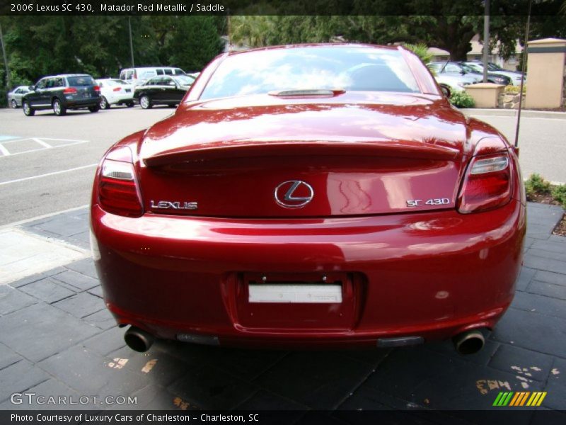 Matador Red Metallic / Saddle 2006 Lexus SC 430