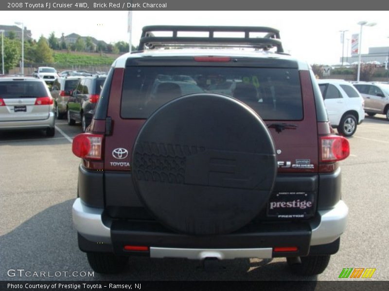 Brick Red / Dark Charcoal 2008 Toyota FJ Cruiser 4WD