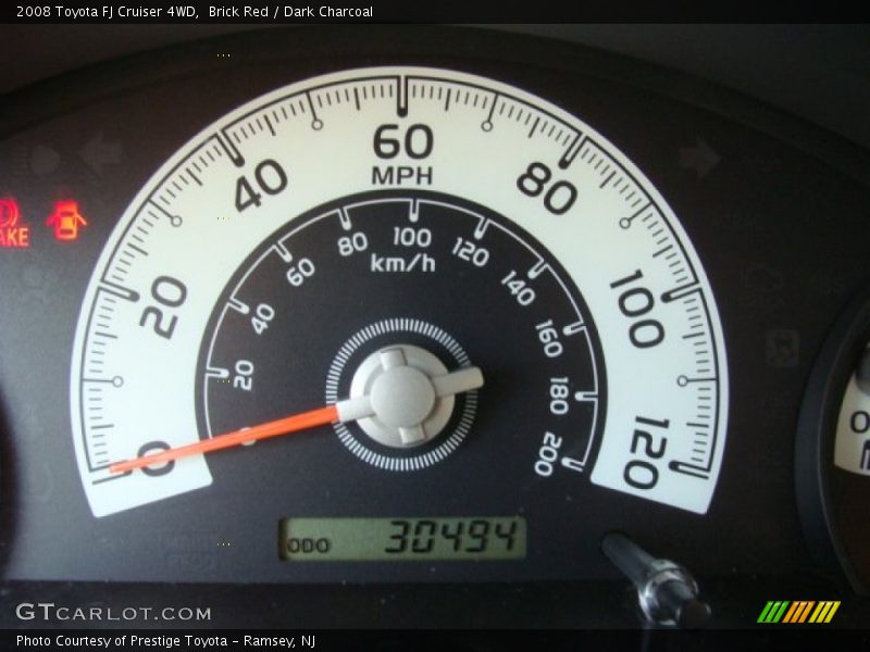 Brick Red / Dark Charcoal 2008 Toyota FJ Cruiser 4WD