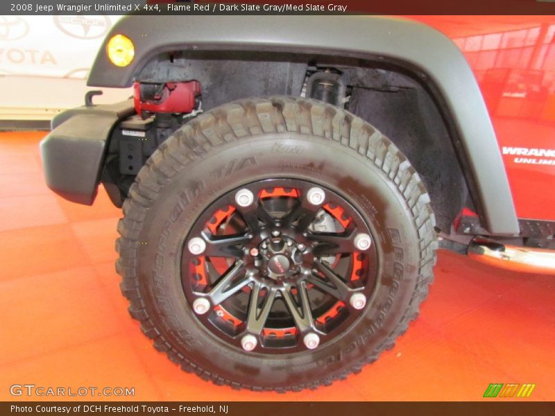 Custom Wheels of 2008 Wrangler Unlimited X 4x4
