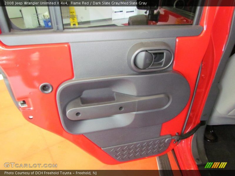 Flame Red / Dark Slate Gray/Med Slate Gray 2008 Jeep Wrangler Unlimited X 4x4