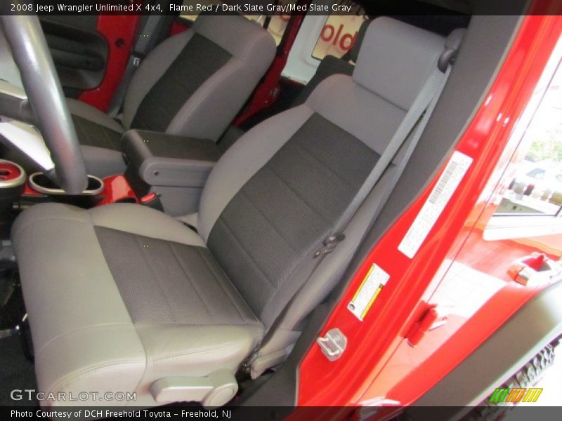 Flame Red / Dark Slate Gray/Med Slate Gray 2008 Jeep Wrangler Unlimited X 4x4