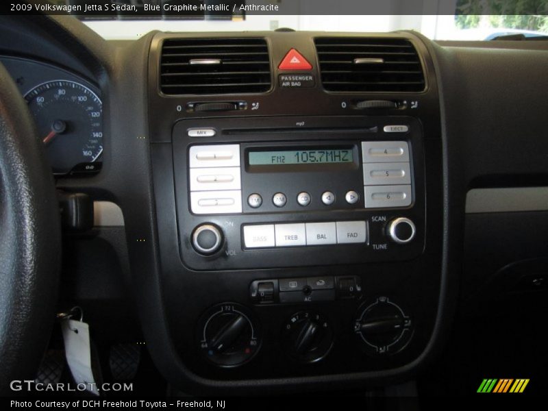 Blue Graphite Metallic / Anthracite 2009 Volkswagen Jetta S Sedan