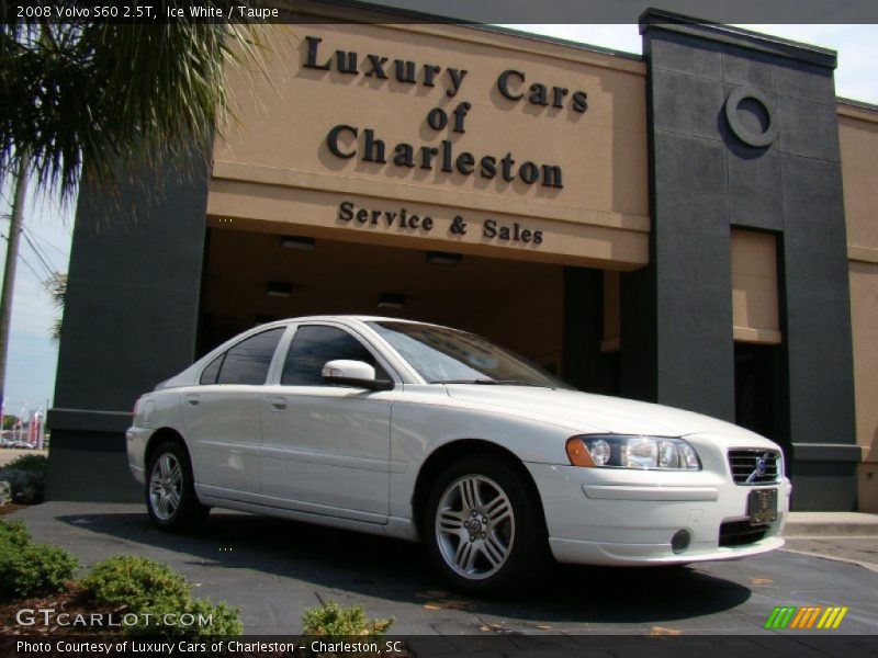 Ice White / Taupe 2008 Volvo S60 2.5T