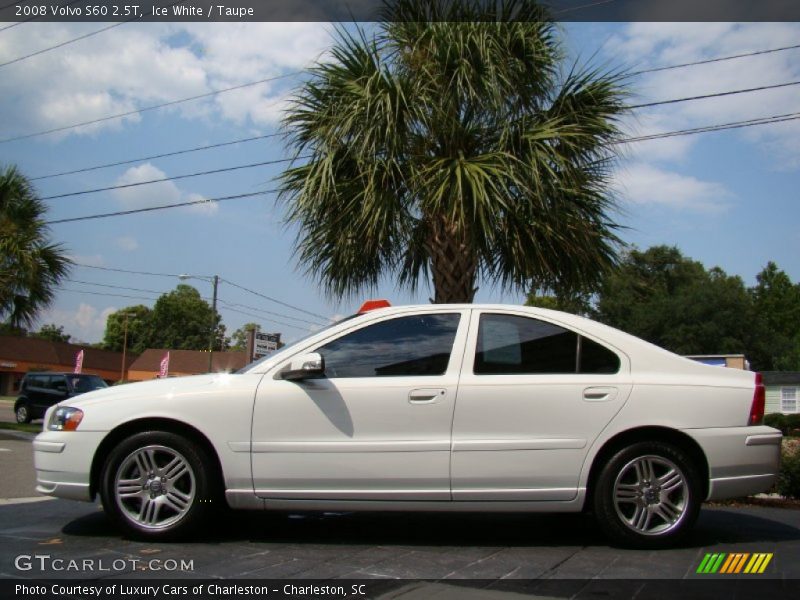 Ice White / Taupe 2008 Volvo S60 2.5T