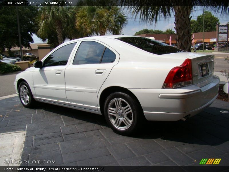 Ice White / Taupe 2008 Volvo S60 2.5T