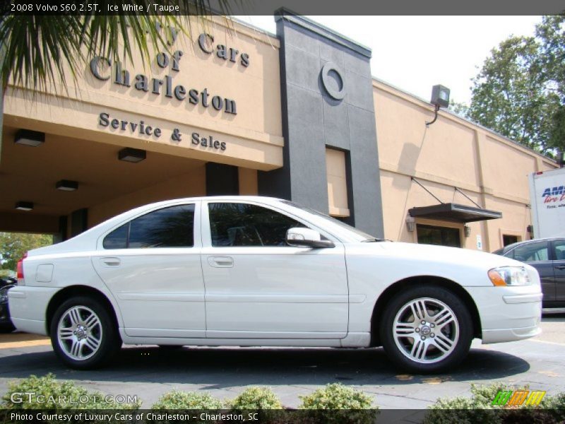 Ice White / Taupe 2008 Volvo S60 2.5T