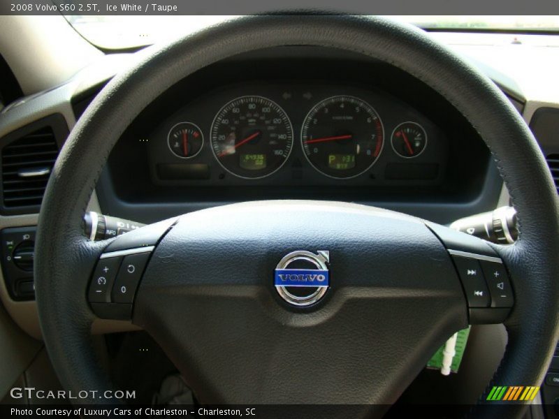 Ice White / Taupe 2008 Volvo S60 2.5T