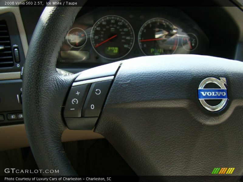 Ice White / Taupe 2008 Volvo S60 2.5T