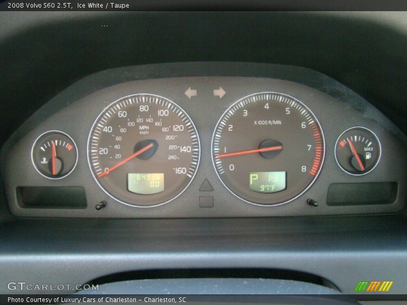 Ice White / Taupe 2008 Volvo S60 2.5T