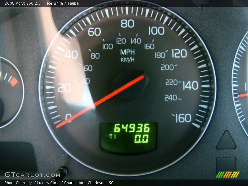 Ice White / Taupe 2008 Volvo S60 2.5T