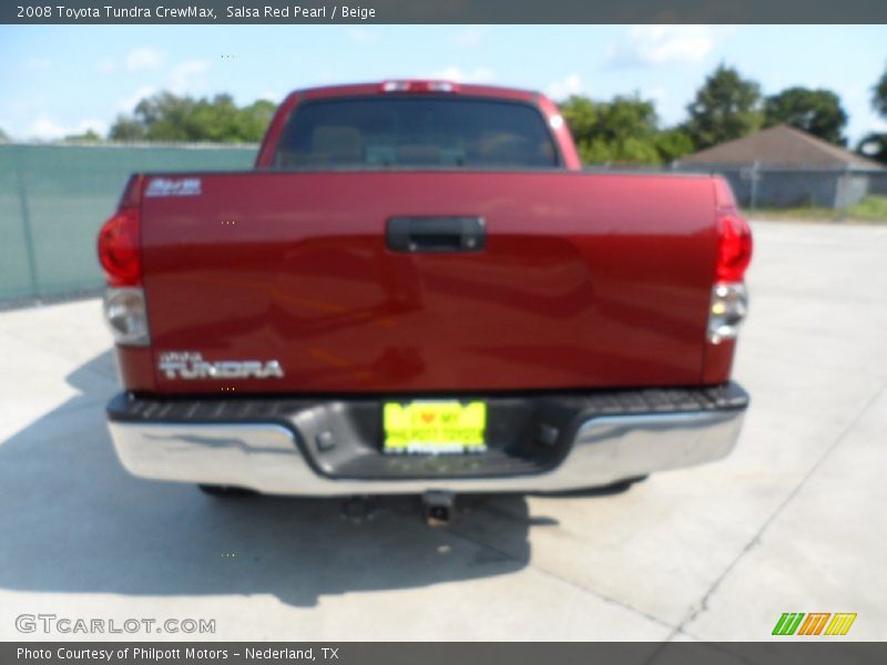 Salsa Red Pearl / Beige 2008 Toyota Tundra CrewMax