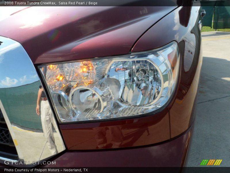 Salsa Red Pearl / Beige 2008 Toyota Tundra CrewMax