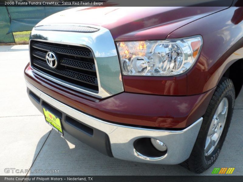 Salsa Red Pearl / Beige 2008 Toyota Tundra CrewMax