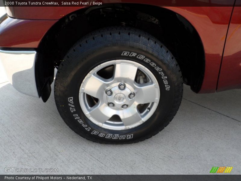 Salsa Red Pearl / Beige 2008 Toyota Tundra CrewMax