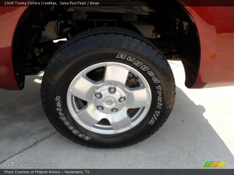 Salsa Red Pearl / Beige 2008 Toyota Tundra CrewMax
