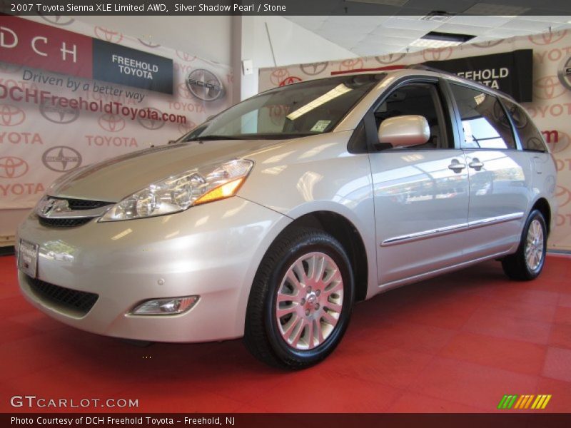 Silver Shadow Pearl / Stone 2007 Toyota Sienna XLE Limited AWD