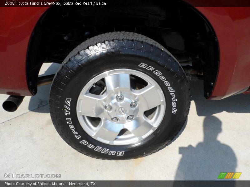Salsa Red Pearl / Beige 2008 Toyota Tundra CrewMax
