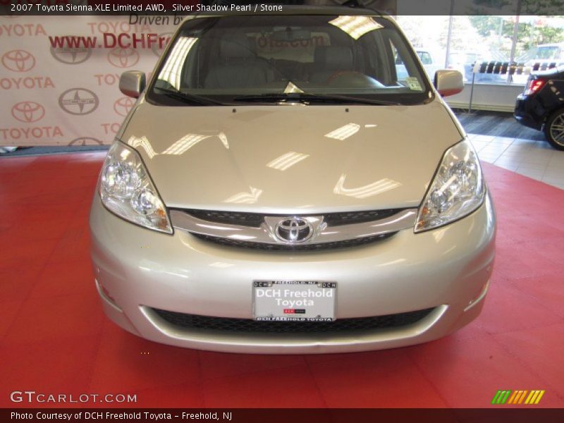 Silver Shadow Pearl / Stone 2007 Toyota Sienna XLE Limited AWD