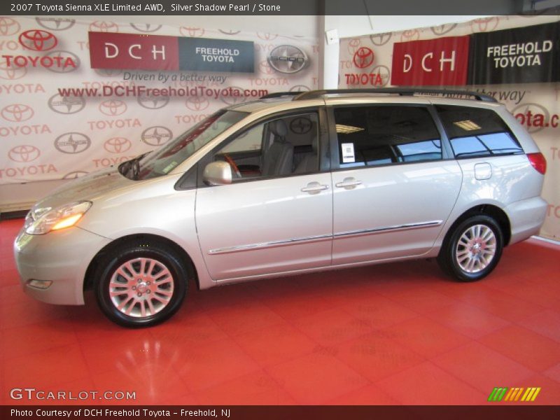Silver Shadow Pearl / Stone 2007 Toyota Sienna XLE Limited AWD