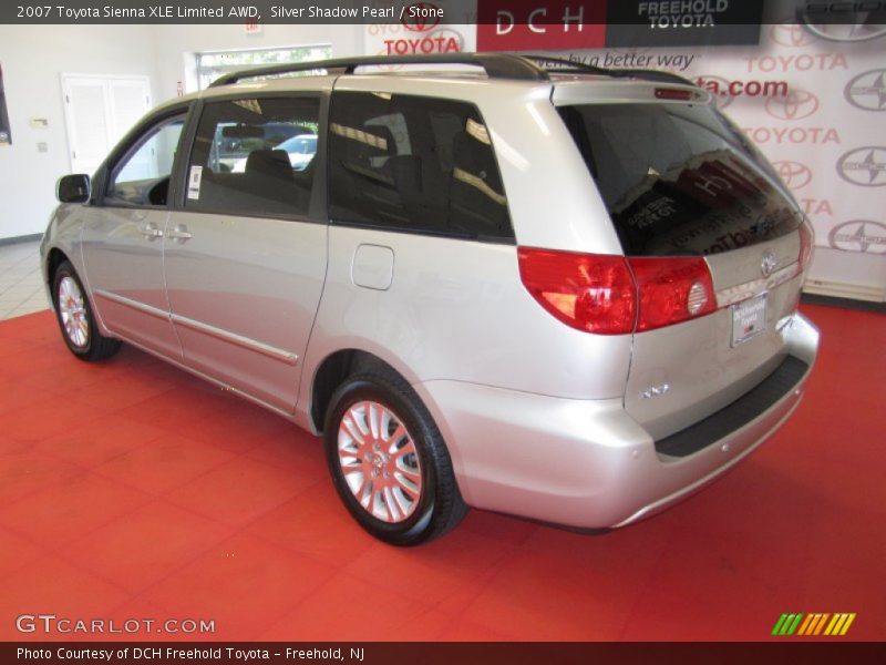 Silver Shadow Pearl / Stone 2007 Toyota Sienna XLE Limited AWD