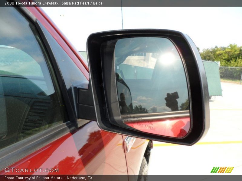 Salsa Red Pearl / Beige 2008 Toyota Tundra CrewMax